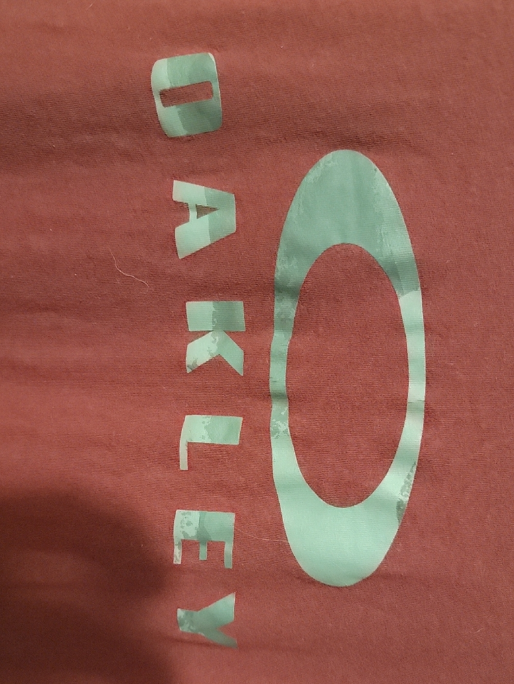 Oakley Men's Short-Sleeve Logo Tee in Brick Red - Picture 4 of 4